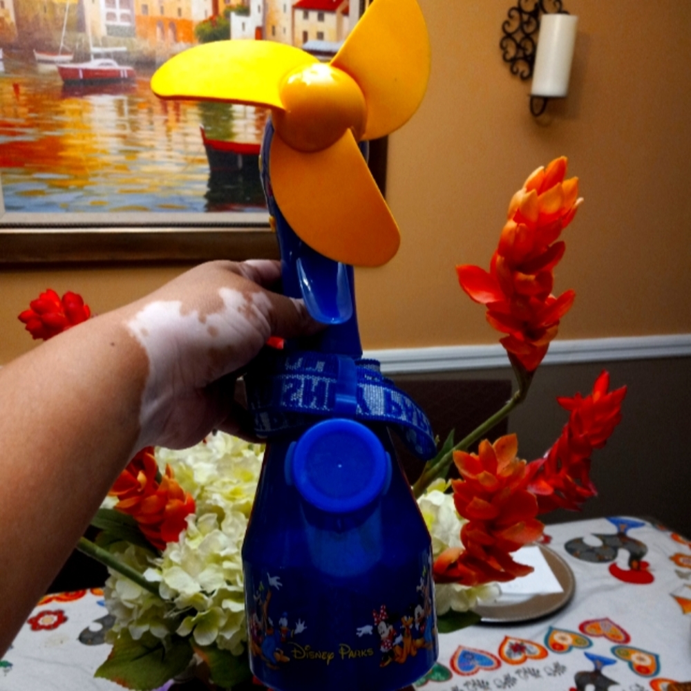 Disney Park Mickey & Friends Misting Fan Spray Bottle.
